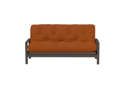 The Futon Factory 8 Inch Foam Full Size Mattress - Solid Grey - CertiPUR Certified - Made in USA