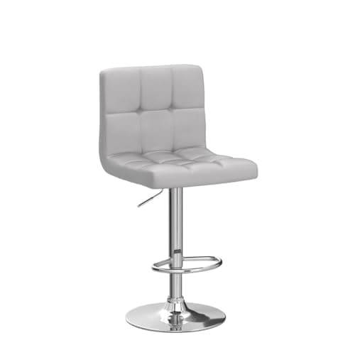 Yaheetech Modern Counter Height Bar Stools Set of 2, Light Gray