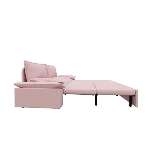 Oversized 3-in-1 Queen Size Velvet Sleeper Sofa Bed Lounge