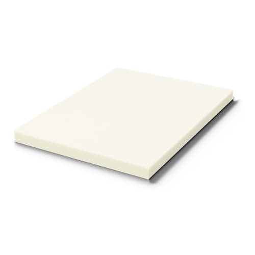 Treaton 1-inch Soft Foam Toppers, Convoluted Egg Shell Design | Back Support, Pain Relief, Improved Posture, Twin, White