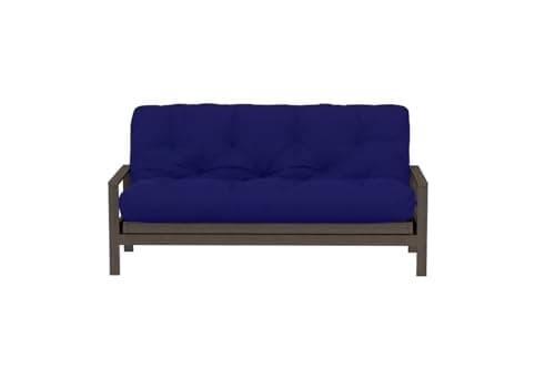 The Futon Factory 8 Inch Foam Full Size Mattress - Solid Grey - CertiPUR Certified - Made in USA