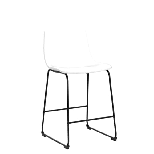PUKAMI White Counter Height Bar Stools Set of 2