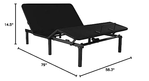 Fromann Adjustable Queen Bed Base with Wireless Remote & USB Ports