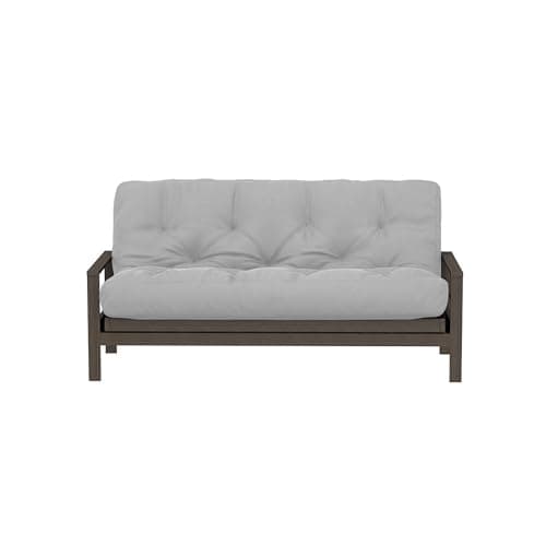 The Futon Factory 8 Inch Foam Full Size Mattress - Solid Grey - CertiPUR Certified - Made in USA