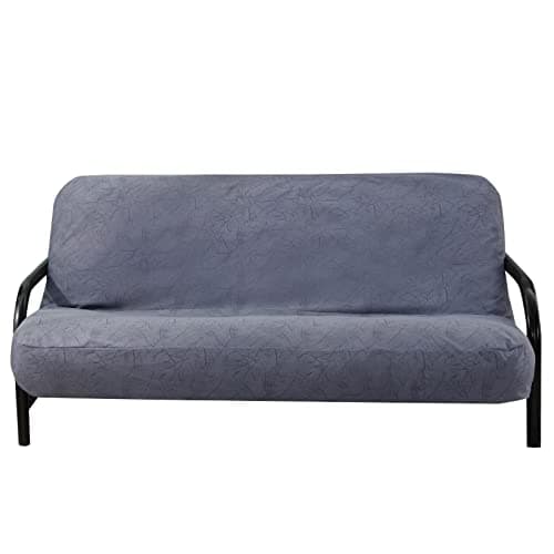 OctoRose Full Size Bush-Coffee Premium Velvet Futon Sofa Cover