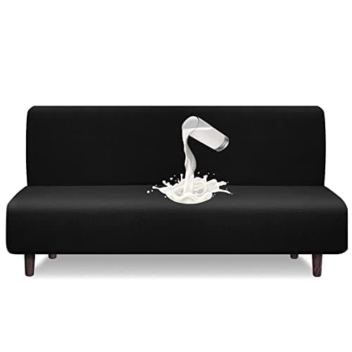 Granbest Waterproof Futon Cover for Kids and Pets, Black