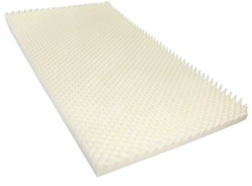 Gilbin Egg Crate Hi-Density Foam Mattress Topper for Support and Pain Relief - Twin XL