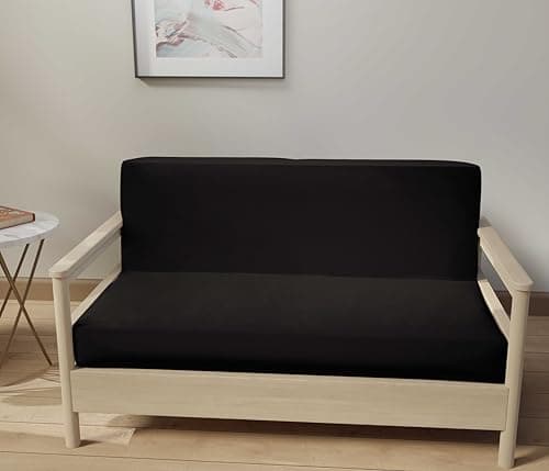 LANE LINEN Full Size Dark Grey 100% Cotton Futon Slipcover