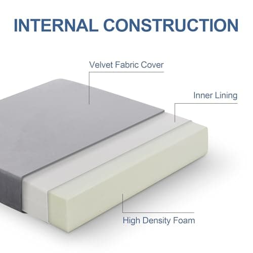 Portable 4 Inch Foldable Mattress, Foam Topper, Breathable Velvet Cover, Grey, for Travel and Yoga