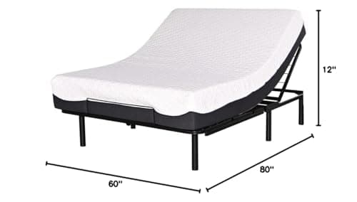 Nestl Basic Queen Motorized Bed Base, Wireless Remote, Easy Assembly