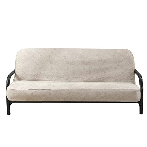 OctoRose Full Size Bush-Coffee Premium Velvet Futon Sofa Cover