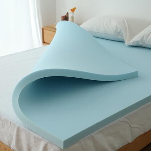 Simple&Opulence 2 Inch Cooling Gel Mattress Topper, Ventilated for Back Pain Relief - Queen Size