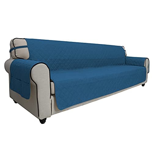 Wine Futon Sofa Slipcover Waterproof No-Stitching Pets Kids Dog Cat Protector