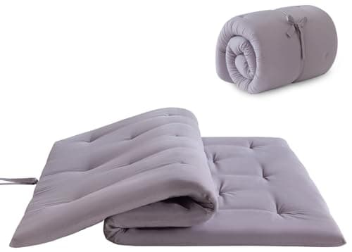 Khaki Japanese Foldable Futon Mattress Queen Size 60"x80"