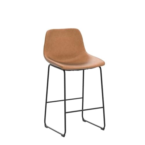 4-Piece Modern Counter Height Bar Stools with Back (Brown)
