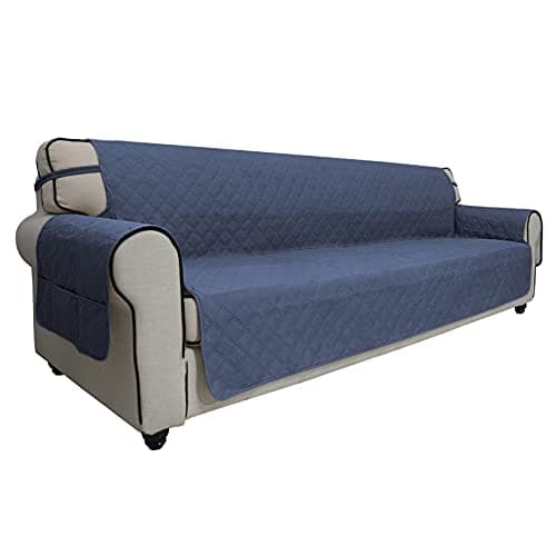 Wine Futon Sofa Slipcover Waterproof No-Stitching Pets Kids Dog Cat Protector
