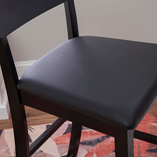Linon Home Torino Collection Contemporary Black Bar Stool