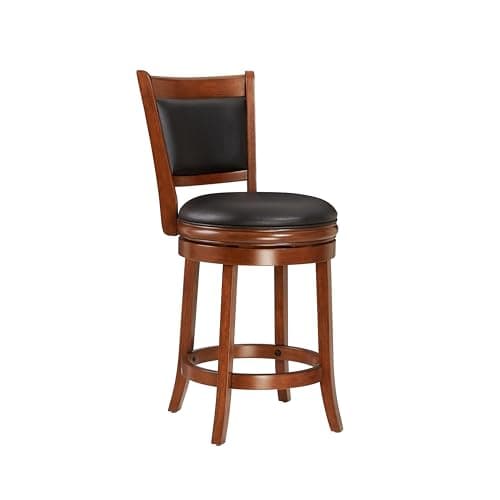 Black Ball & Cast Swivel Barstool, 24" Seat Height, Set of 1