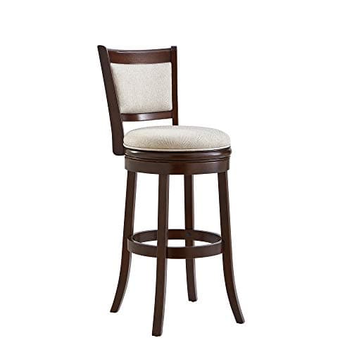Black Ball & Cast Swivel Barstool, 24" Seat Height, Set of 1