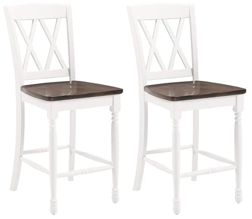 Crosley Shelby Wood Counter Height Bar Stools Set of 2