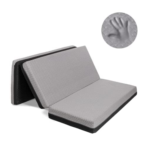 Milliard Premium Tri-Fold Memory Foam Mattress, Waterproof Cover, Full Size + Bonus Eye Mask