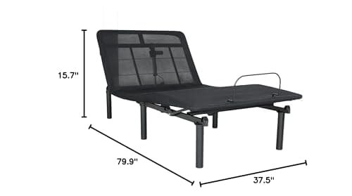 SVRCK Antique Black Motorized Bed Base with Incline