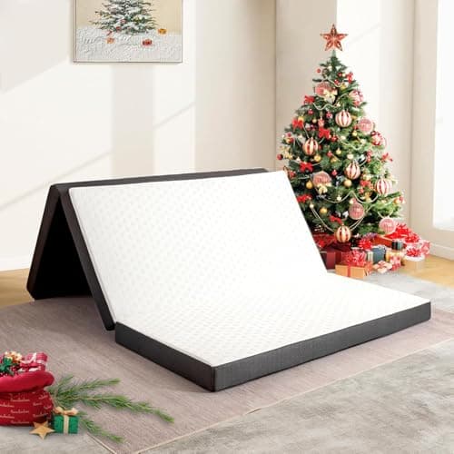 MUUEGM Tri-Fold Memory Foam Queen Mattress for Camping/RV/Guest Beds