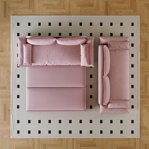 Oversized 3-in-1 Queen Size Velvet Sleeper Sofa Bed Lounge