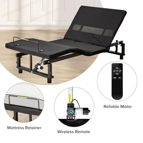 Kangmusi Quiet Motor Adjustable Bed Frame - Twin XL Zero Gravity