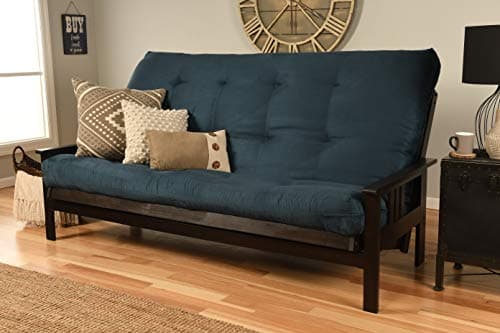 Navy Queen Size Futon Cover - Suede Microfiber Quality Fit 6-8 Inch Futons
