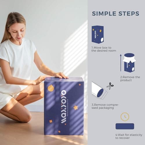 MAXYOYO Twin Mattress for Adults, Portable & Foldable Camping Bed Mattress
