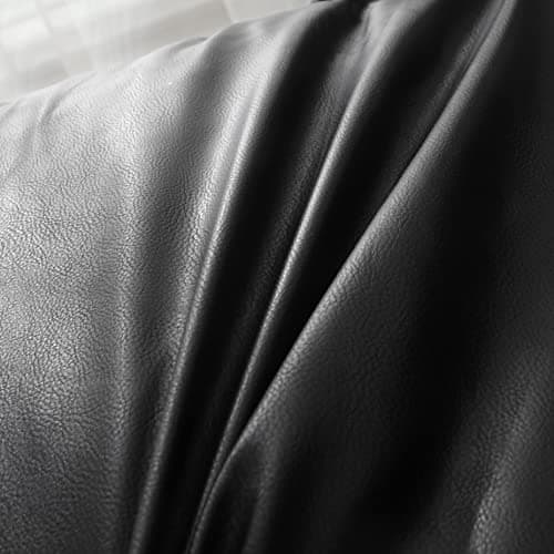 OctoRose 3 Full Size Waterproof Faux Leather Black Pet Friendly Futon Mattress Cover