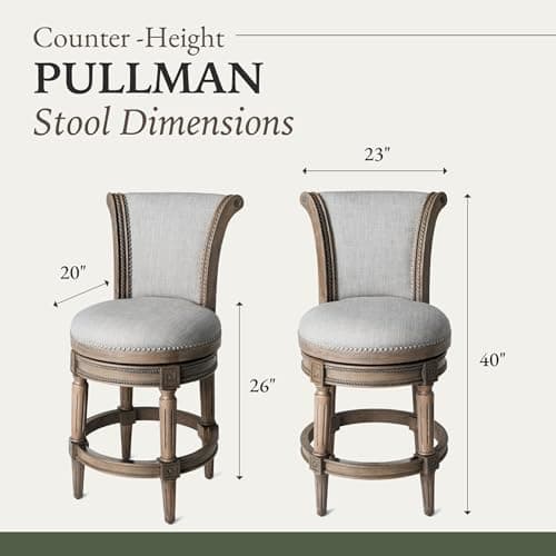 Maven Lane Reclaimed Oak & Ash Grey Swivel Bar Stool