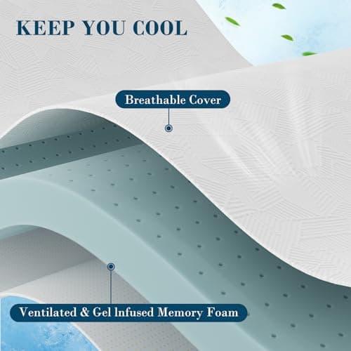CertiPUR-US & Oeko-Tex Certified 2 Inch Queen Memory Foam Mattress Topper