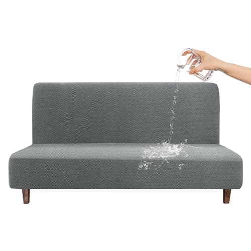 CZL Waterproof Futon Covers, Leakproof Sofa Bed Protector, Stretch Jacquard Slipcover for Kids and Pets