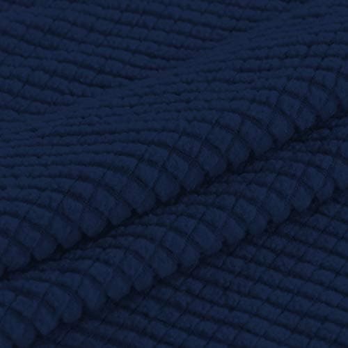 Turquoize Stretch Elastic Futon Couch Cover, Thick Soft Biscotti Beige