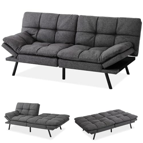Memory Foam Futon Sofa Bed for Small Spaces