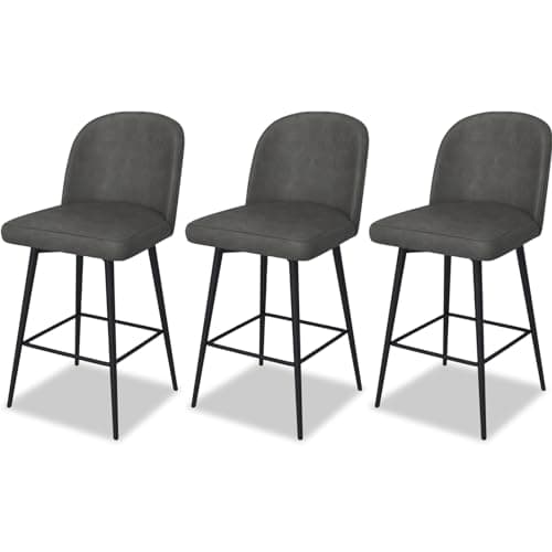 3-Piece Set of Counter Height Swivel Bar Stools