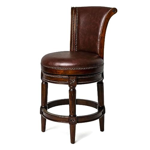 Maven Lane Reclaimed Oak & Ash Grey Swivel Bar Stool