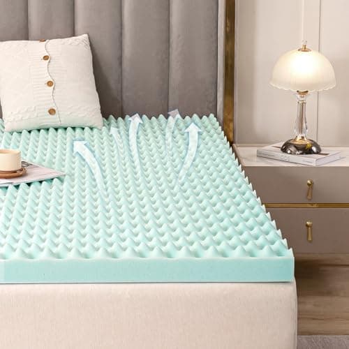 Queen Memory Foam Mattress Topper for Comfort and Back Pain Relief