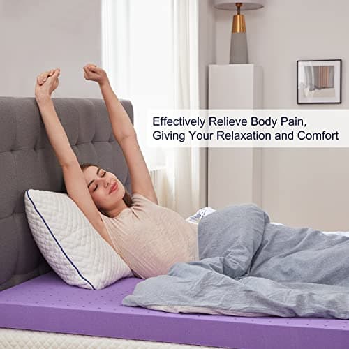 CertiPUR-US Certified SinWeek Twin Size Gel Memory Foam Mattress Topper