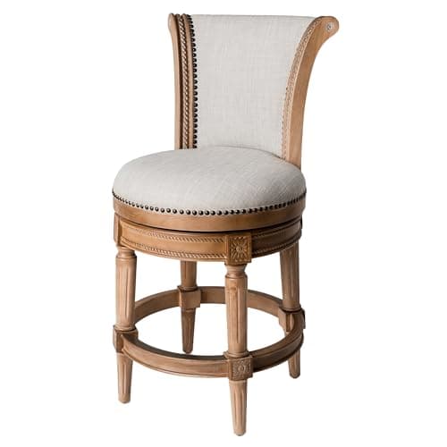 Maven Lane Reclaimed Oak & Ash Grey Swivel Bar Stool