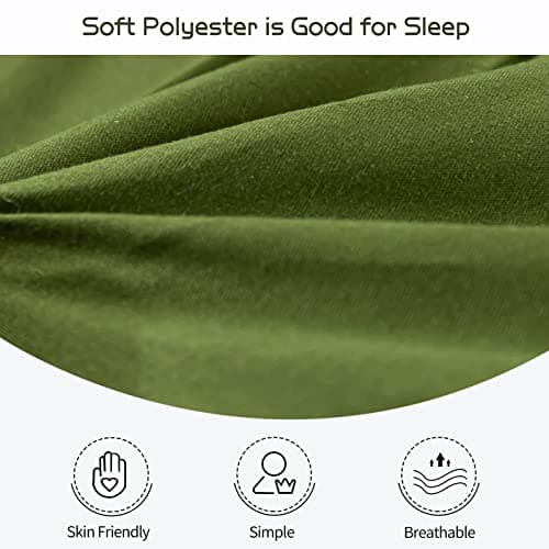 MAXYOYO Japanese Quilted Futon Mattress, Extra Thick & Breathable Guest Bed for Camping & Couch Lounger, Green, Twin