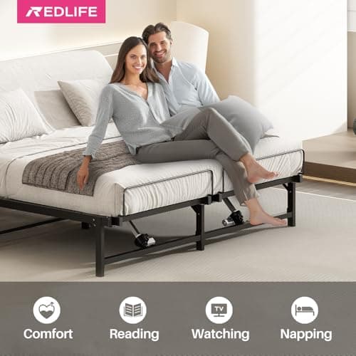 Redlife Queen Adjustable Bed Frame with Wired Remote Control