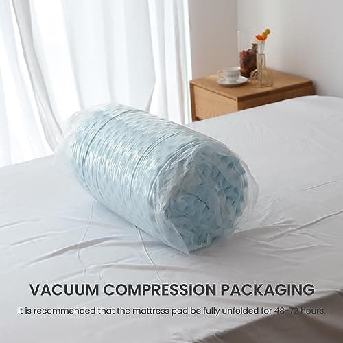 Simple&Opulence 2-Inch King Size Egg Crate Memory Foam Mattress Topper for Airflow and Pressure Relief