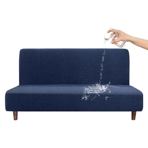 CZL Waterproof Futon Covers, Leakproof Sofa Bed Protector, Stretch Jacquard Slipcover for Kids and Pets
