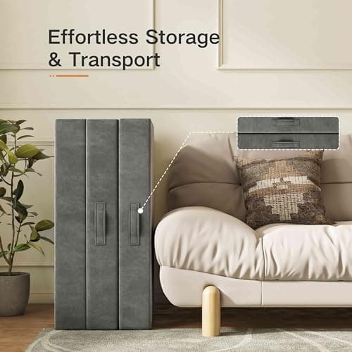 PurrJoys 4 Inch Tri-Folding Memory Foam Mattress, Foldable for Guests & Travel