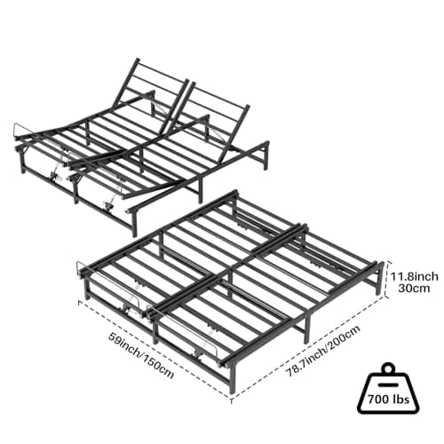Redlife Queen Adjustable Bed Frame with Wired Remote Control