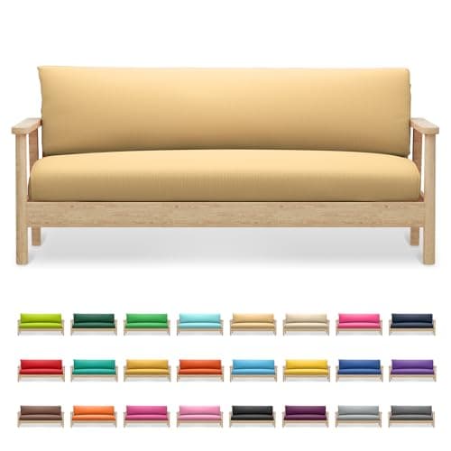 Machine Washable Zippered Armless Futon Cover, Purple