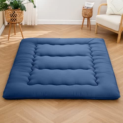 Army Green Queen Japanese Memory Foam Foldable Sleeping Mattress